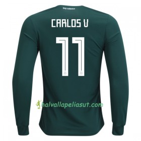 Jalkapallo Pelipaidat Meksiko Carlos V 11 World Cup 2018 Kotipaita Pitkähihainen